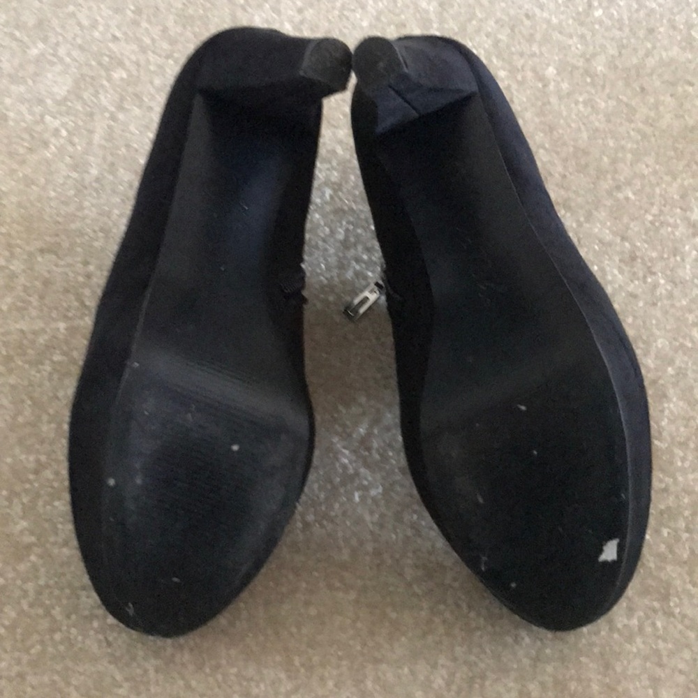 Marc Fisher Black Suede Booties - Picture 7 of 8